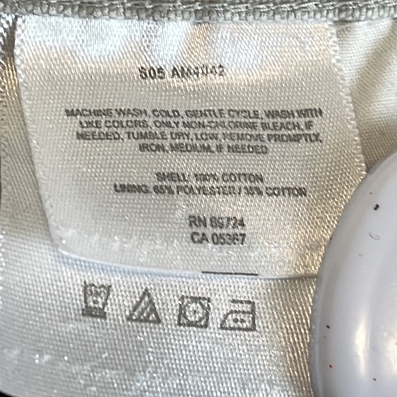 Columbia Cargo Shorts Men XXL Cream Zip Front 100% Cotton Inseam 6.5" Fishing - Picture 6 of 14